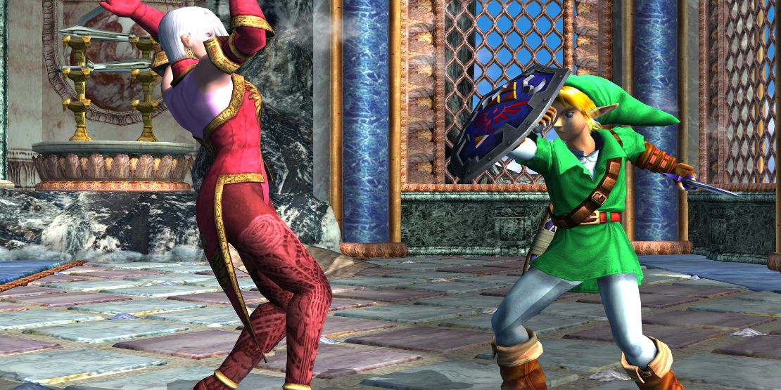 Gamecube Soul Calibur II Link Fight
