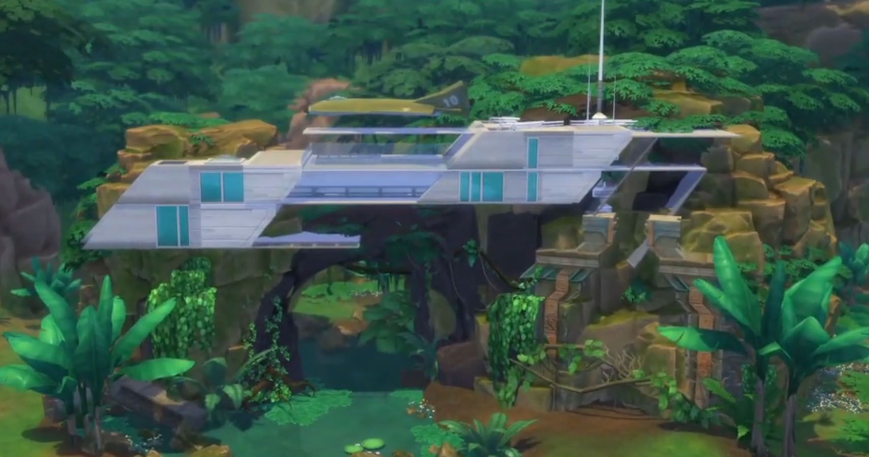 A Star Wars themed home in Selvadorada. Modern and clean, embedded into jungle landscape.