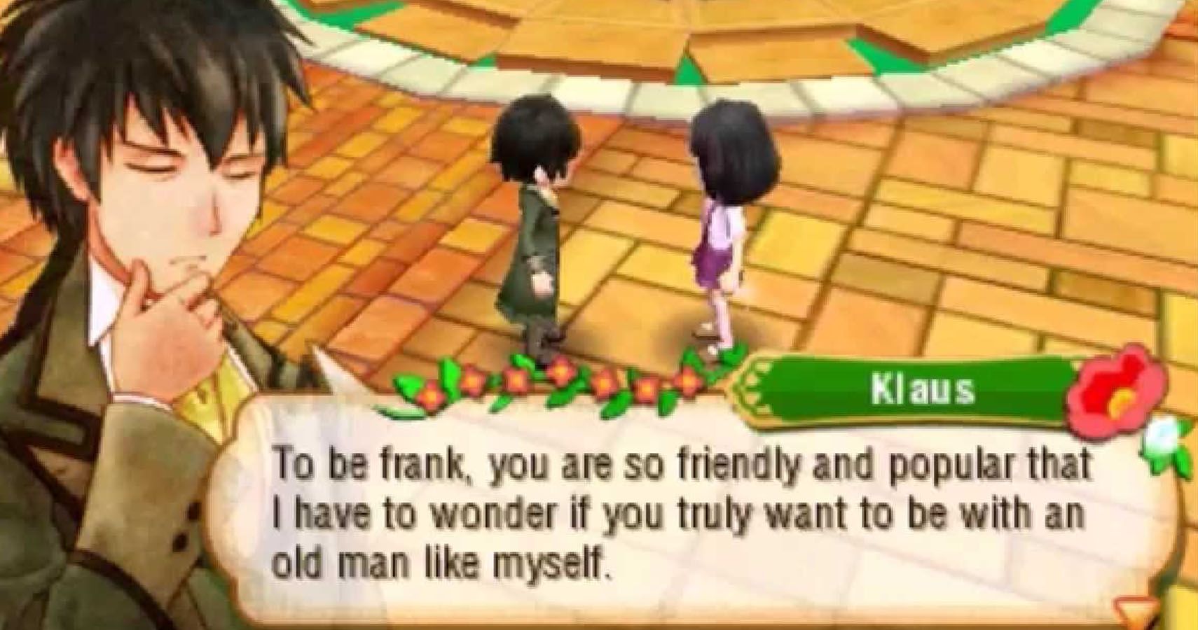 Story of Seasons Klaus says he's an old man