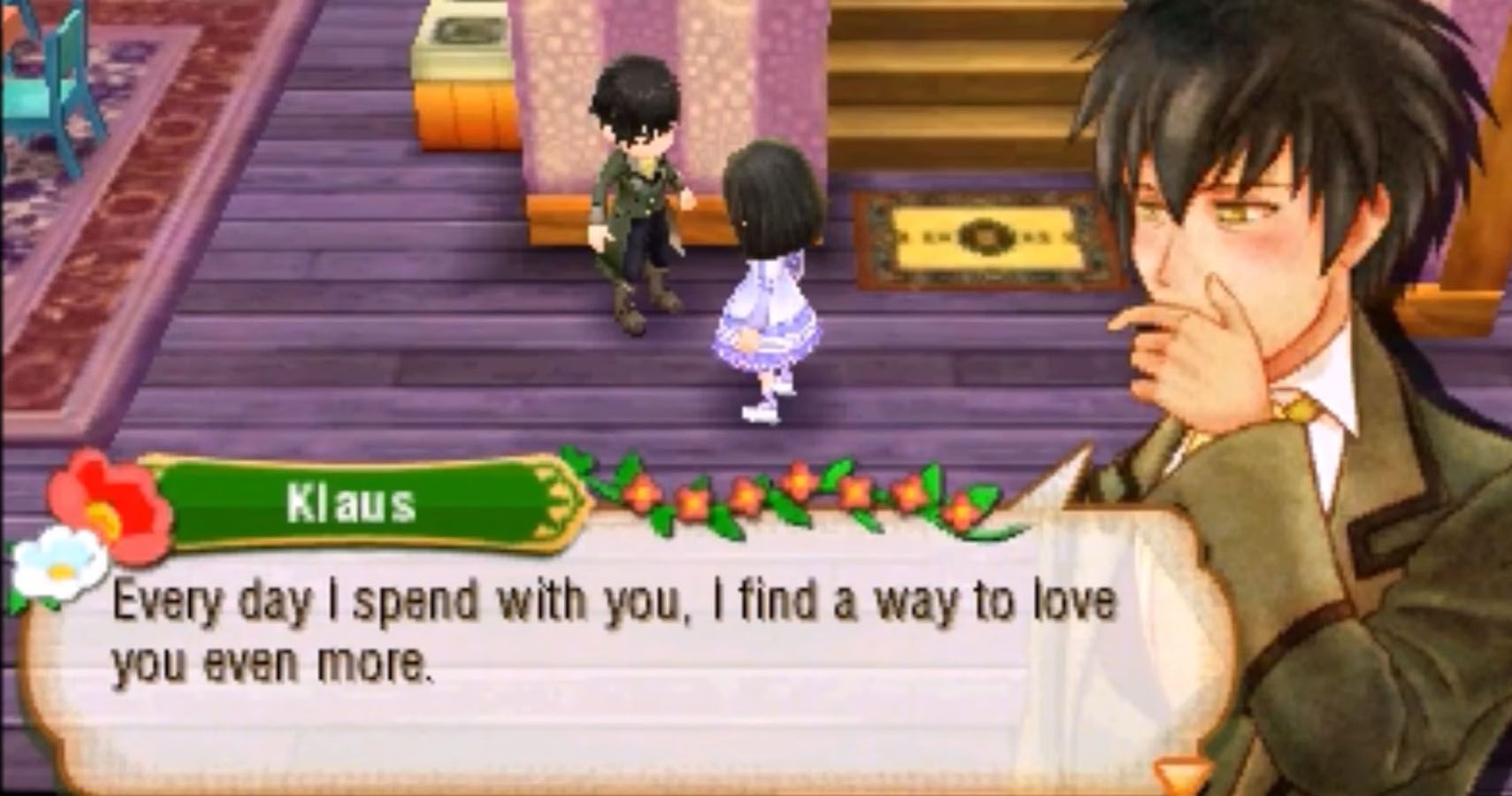 Story of Seasons Klaus saying he loves you