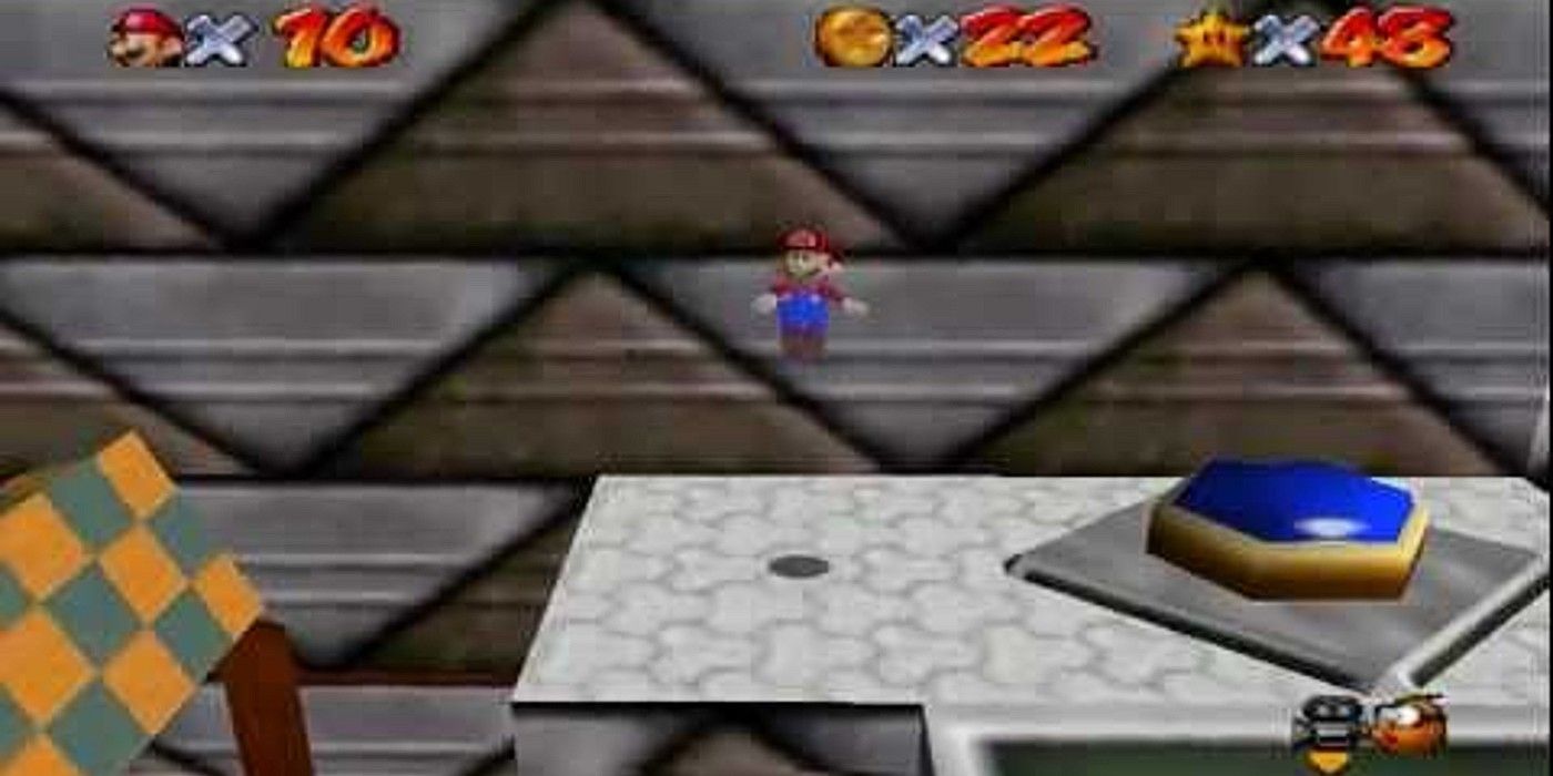 Super Mario 64 Vanish Cap blue switch