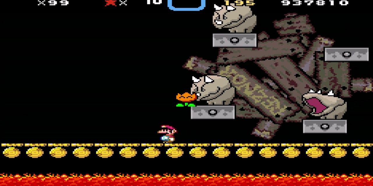 SNES Super Mario World Reznor Boss