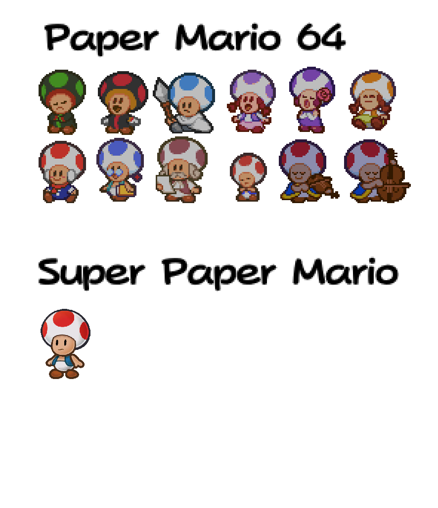 Toad Super Mario Paper Culling