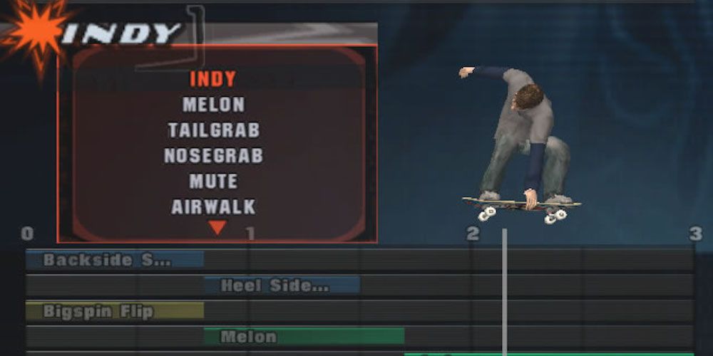 Tony hawk's underground create a trick