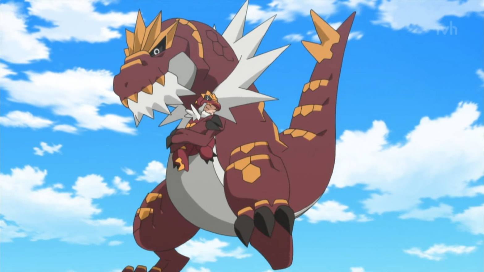 Rock/Dragon-type Tyrantrum in the anime.