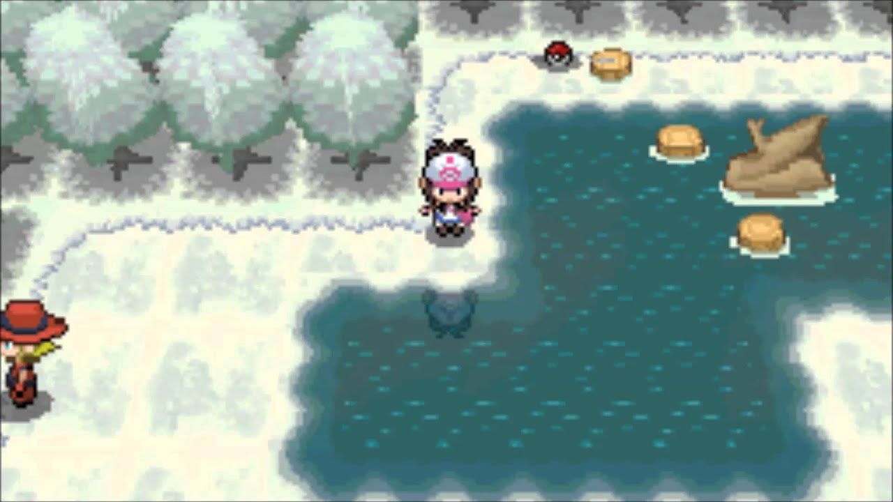 Unova Route 8 in the winter. 