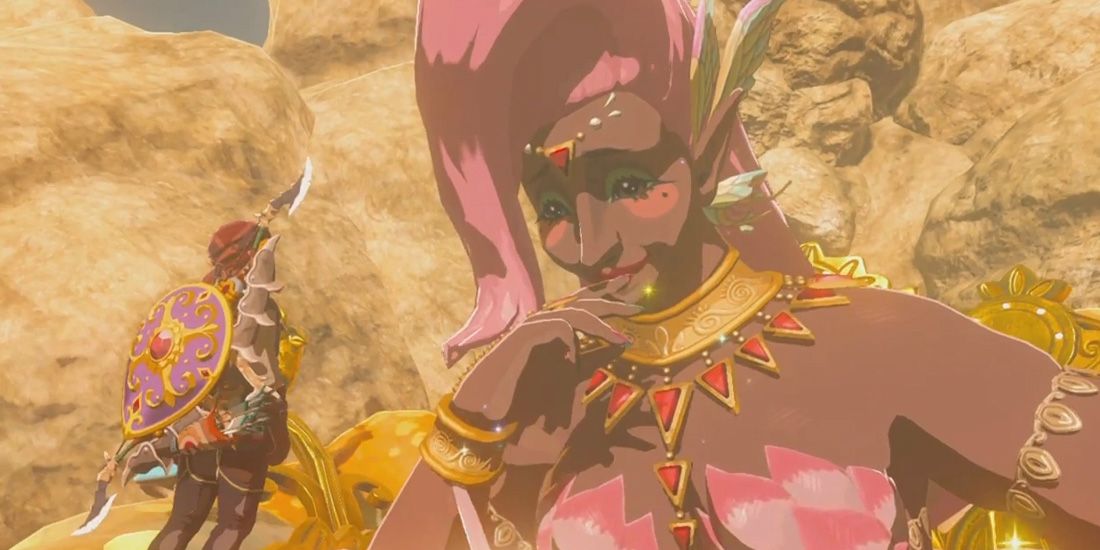 Zelda Breath of the Wild - Link and Great fairy