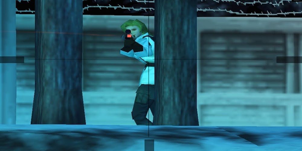 metal gear solid sniper wolf in snow field