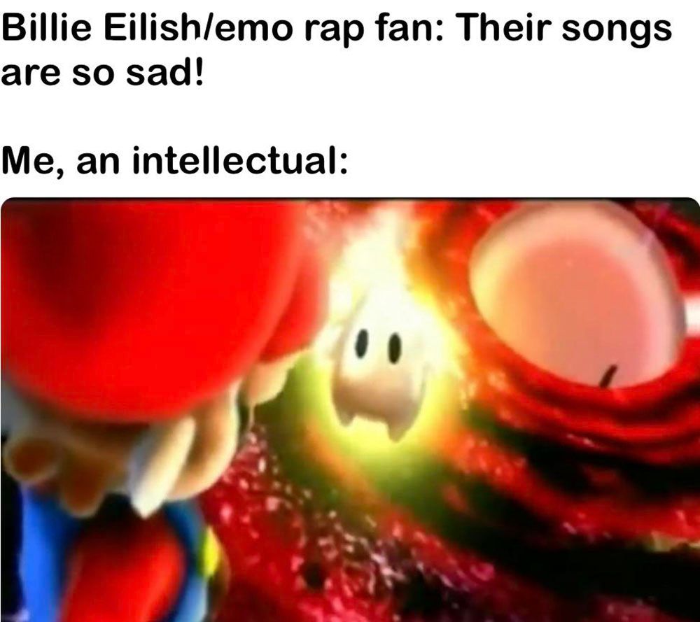 Meme about the ending of Super Mario Galaxy