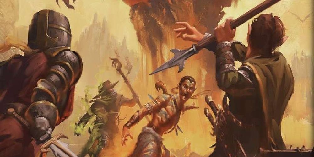 Fantasy battle artwork