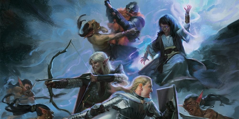 Fantasy party of adventurers