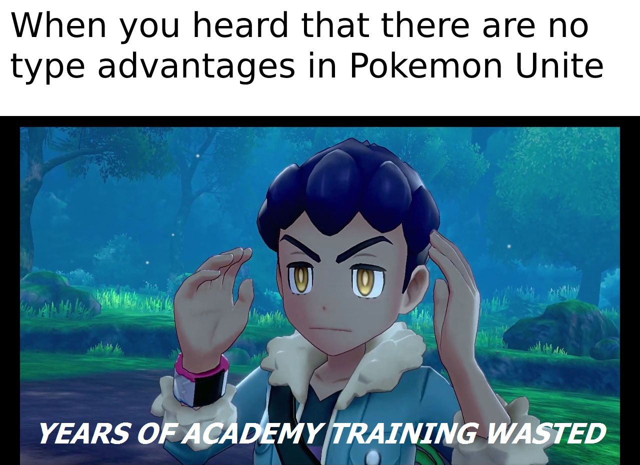 Pokemon Unite - Meme about type advantages