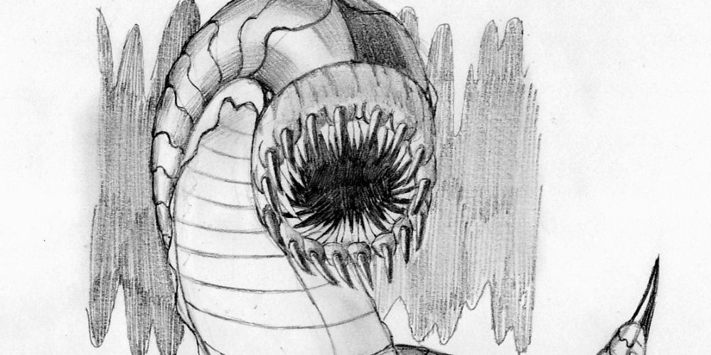 A purple worm monster from Dungeons &amp; Dragons