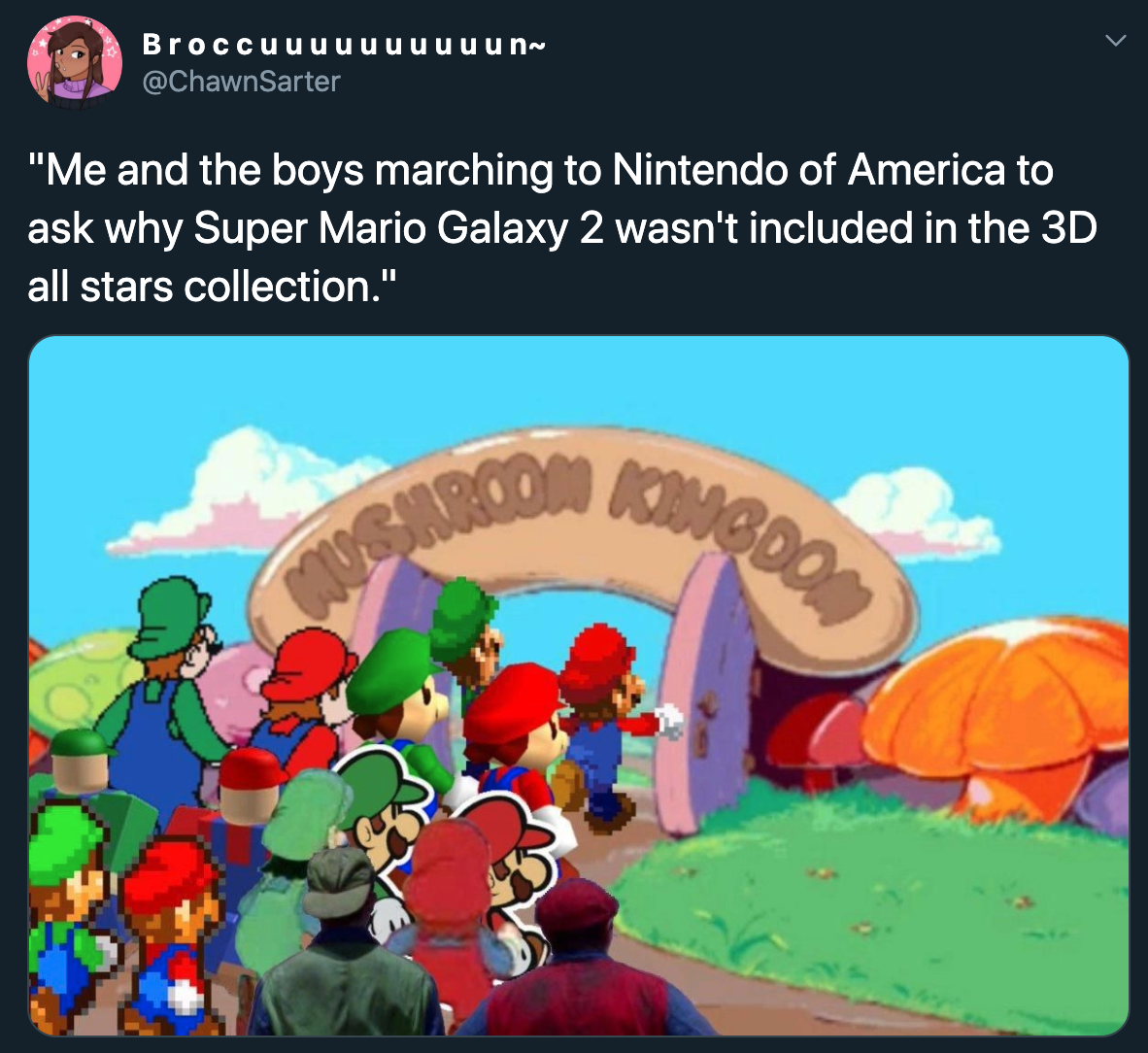 Asking why Super Mario Galaxy 2 is not in 3-D All Stars