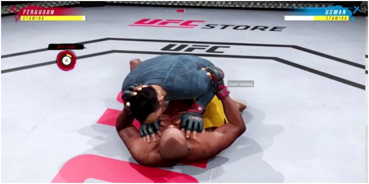 UFC 4 grappling on the ground
