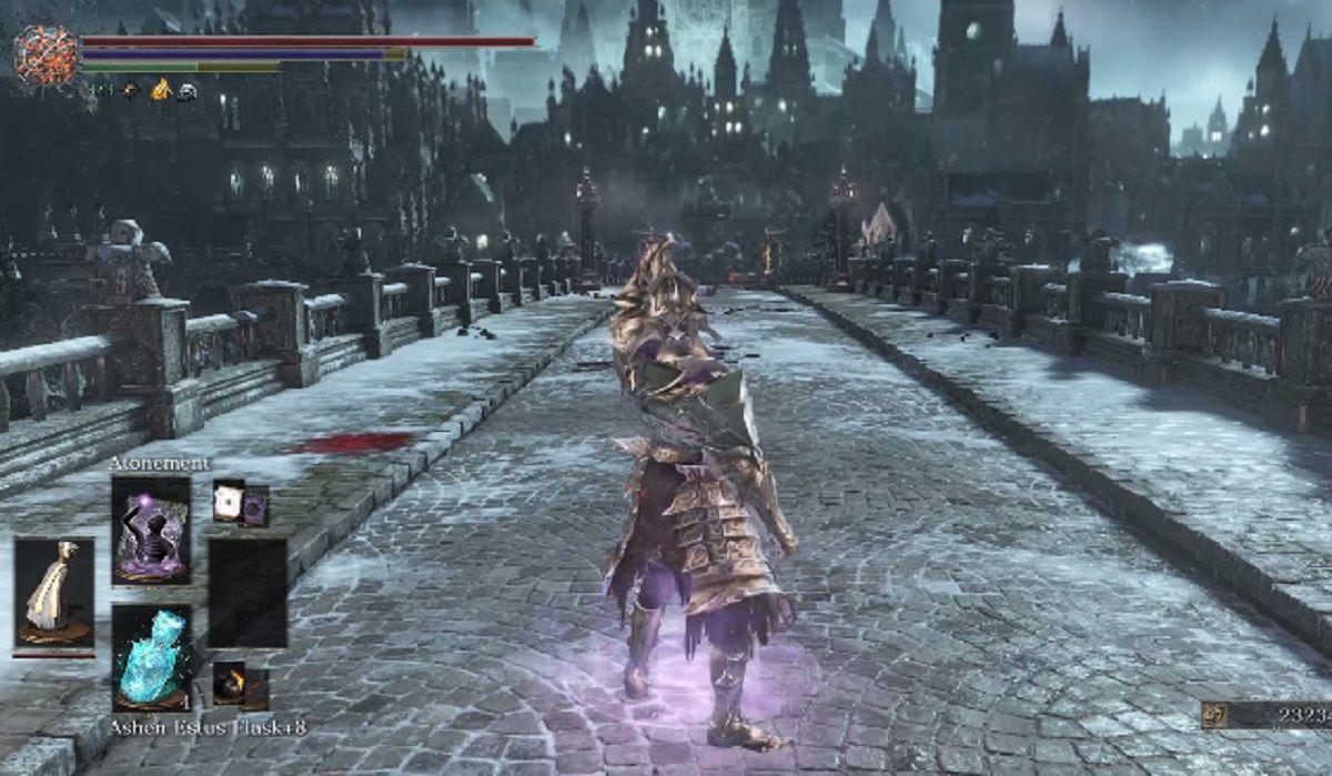Dark Souls III's Atonement Miracle in use