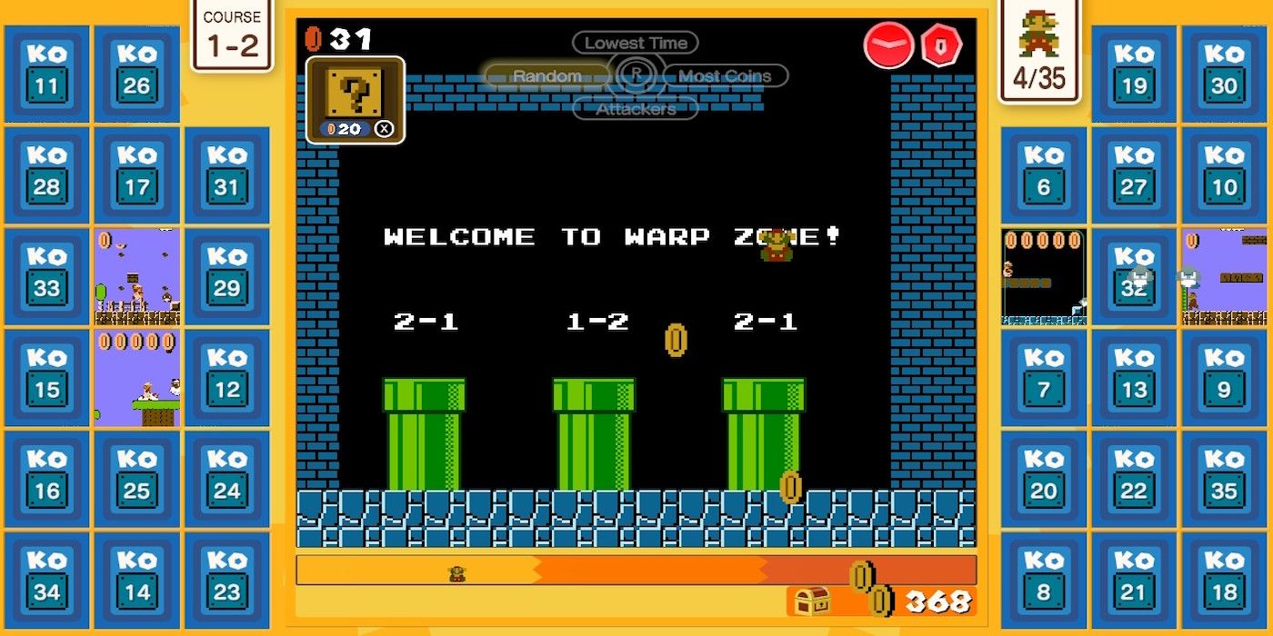 A gameplay screenshot from Super Mario Bros. 35