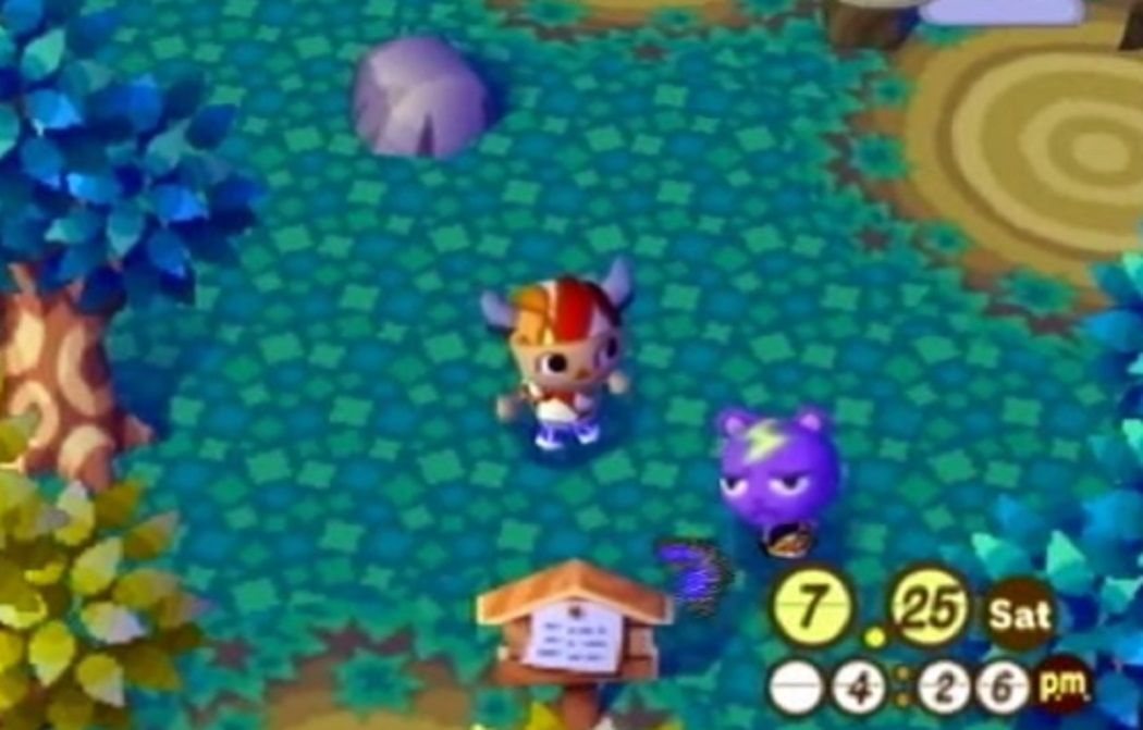 A screenshot from Animal Crossing