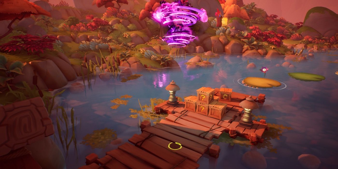 A gameplay screenshot from Crash Bandicoot 4.