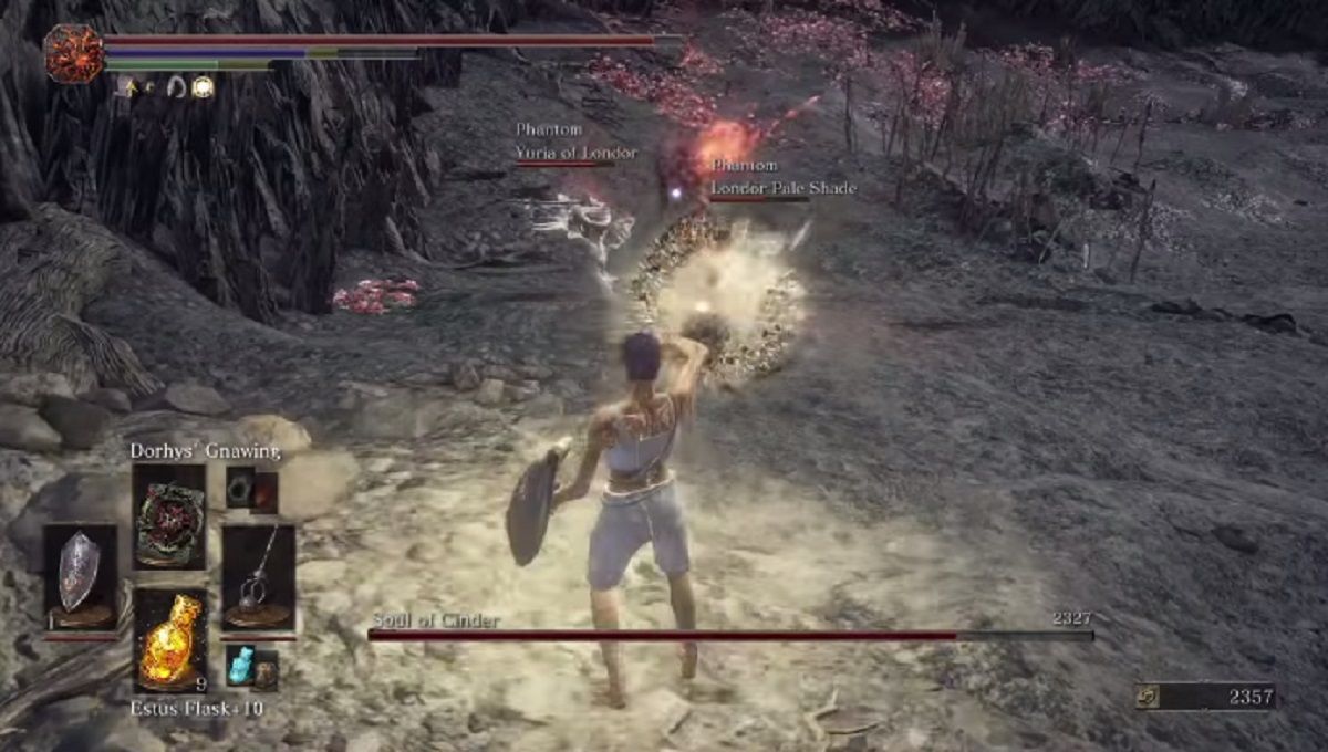 The Soul of Cinder boss battle in Dark Souls III