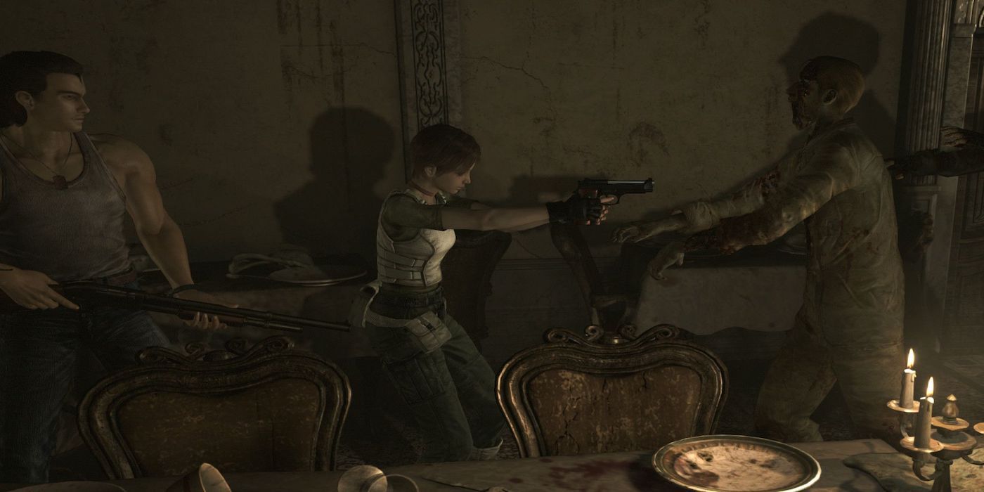 A gameplay screenshot from Resident Evil 0