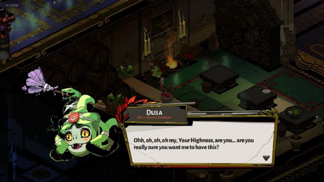 Hades Zagreas Dusa conversation