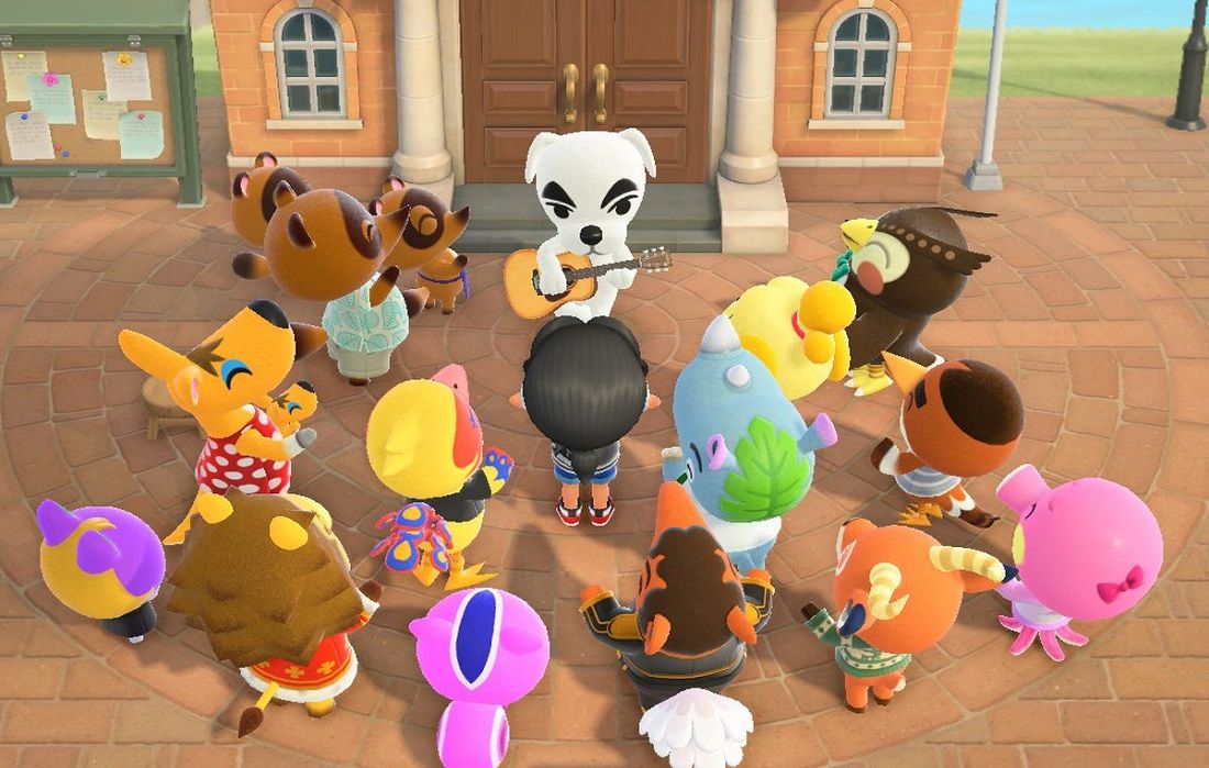 The island meeting K.K. Slider in Animal Crossing: New Horizons