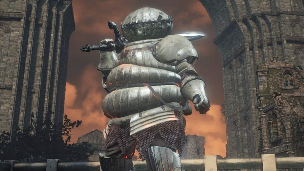 The Catarina armor set from Dark Souls 3