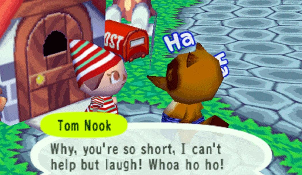 Animal Crossing screenshot with Tom Nook using an Emotion