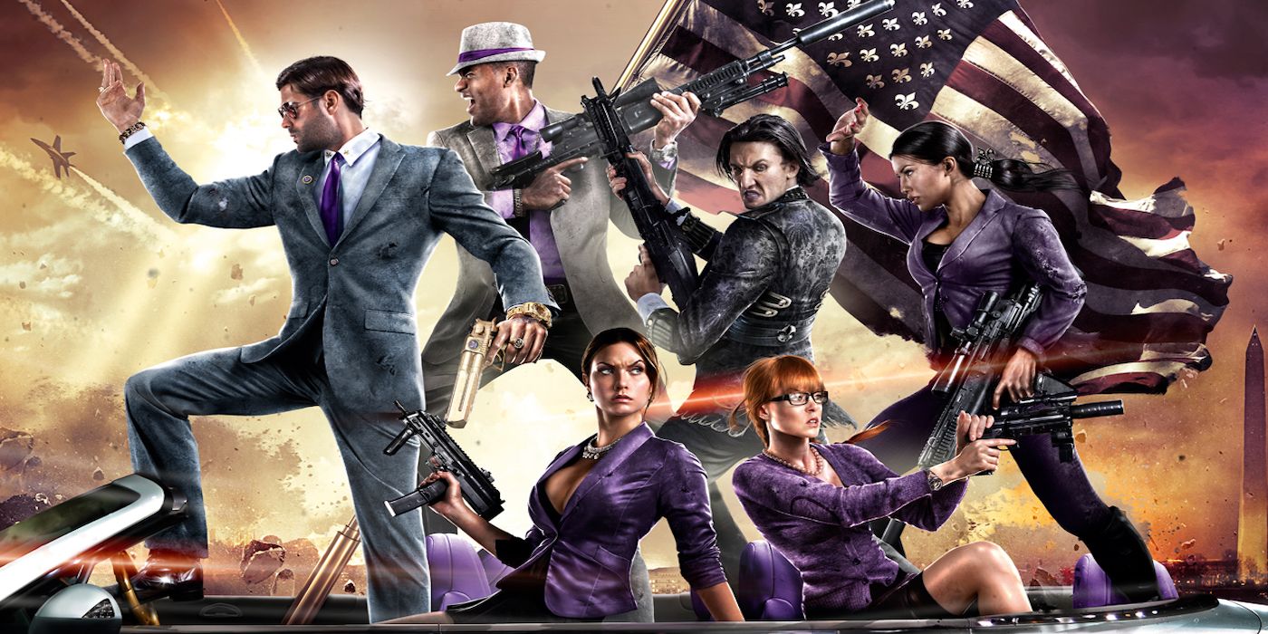 A piece of promo art for Saints Row IV