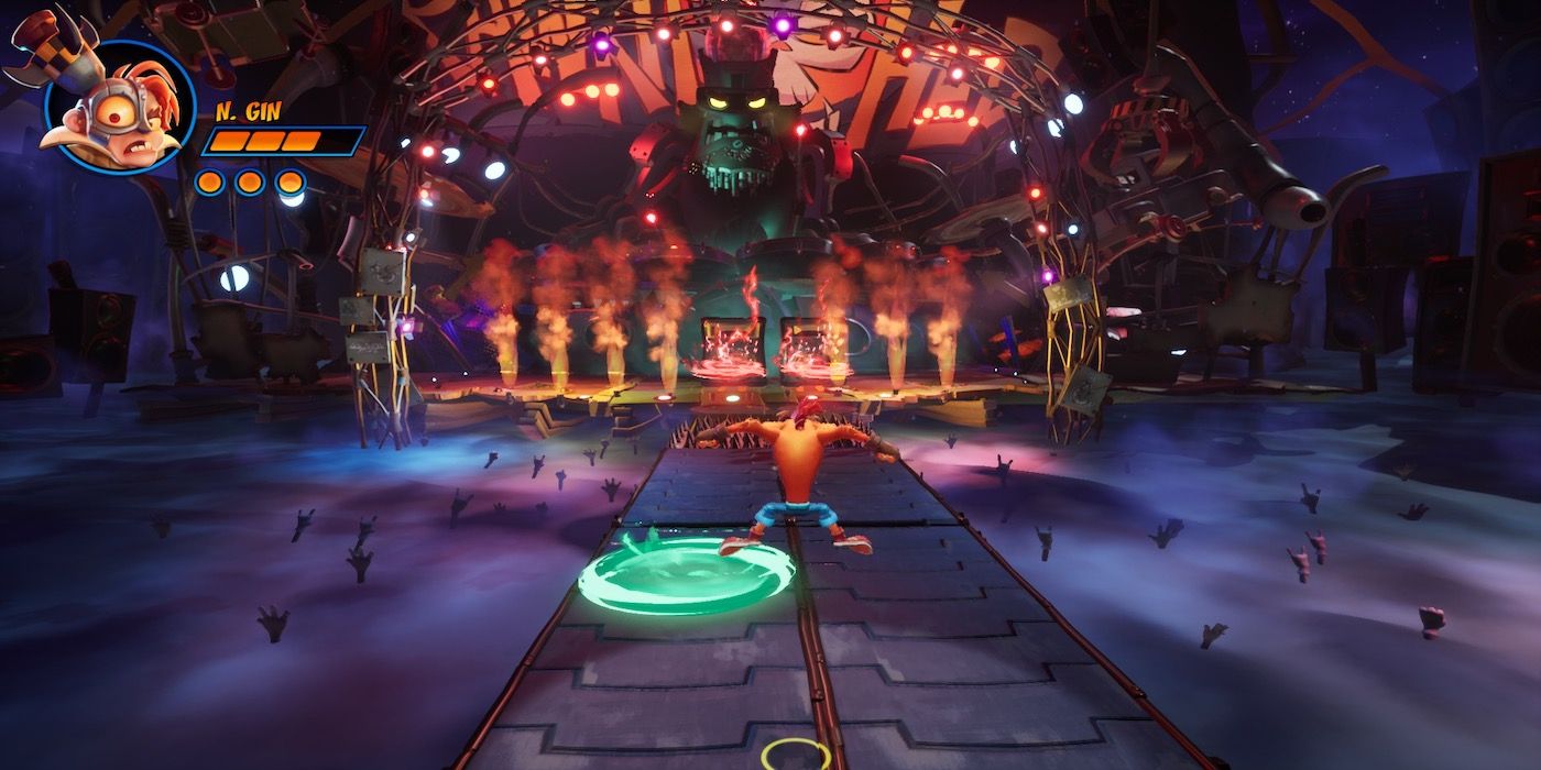 A gameplay screenshot from Crash Bandicoot 4.