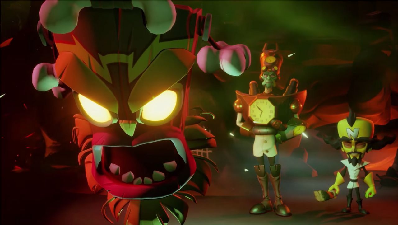 Uka Uka, N. Tropy, and Cortex - Crash Bandicoot 4: It's About Time (Game)