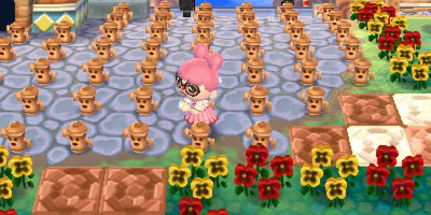 Animal Crossing Gyroids Outside In Garden