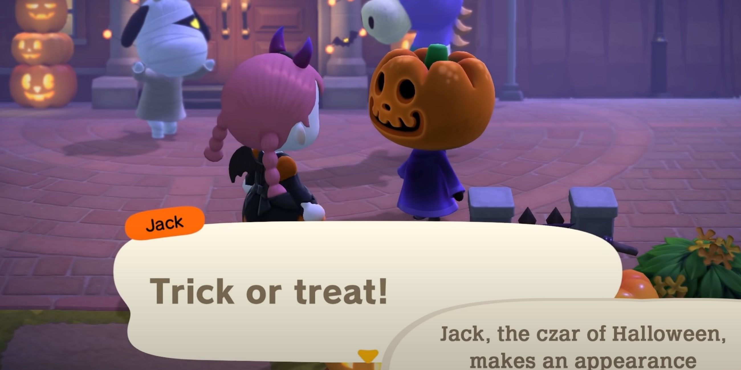 Meeting Jack the Czar of Halloween in the plaza