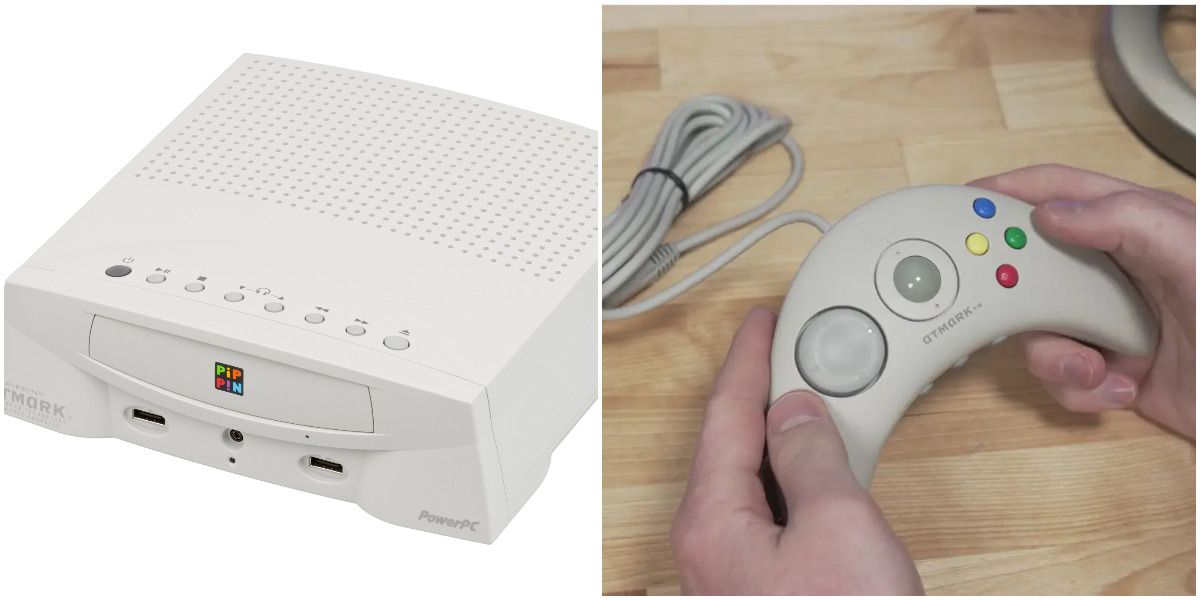 Apple Pippin Console and Controller In Hand