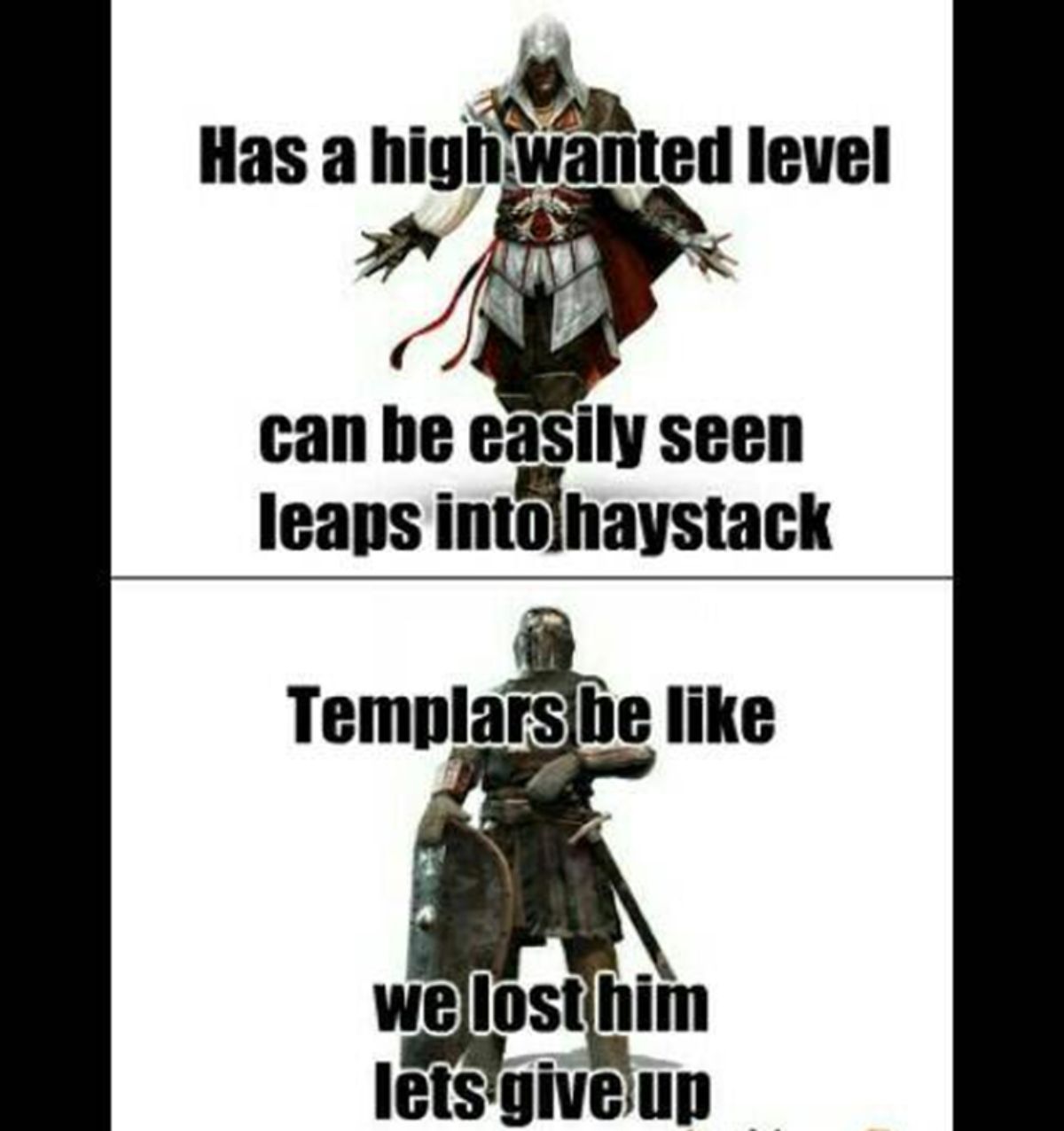 Assassins Creed Templars Can't Fins Assassins In A Haystack Meme