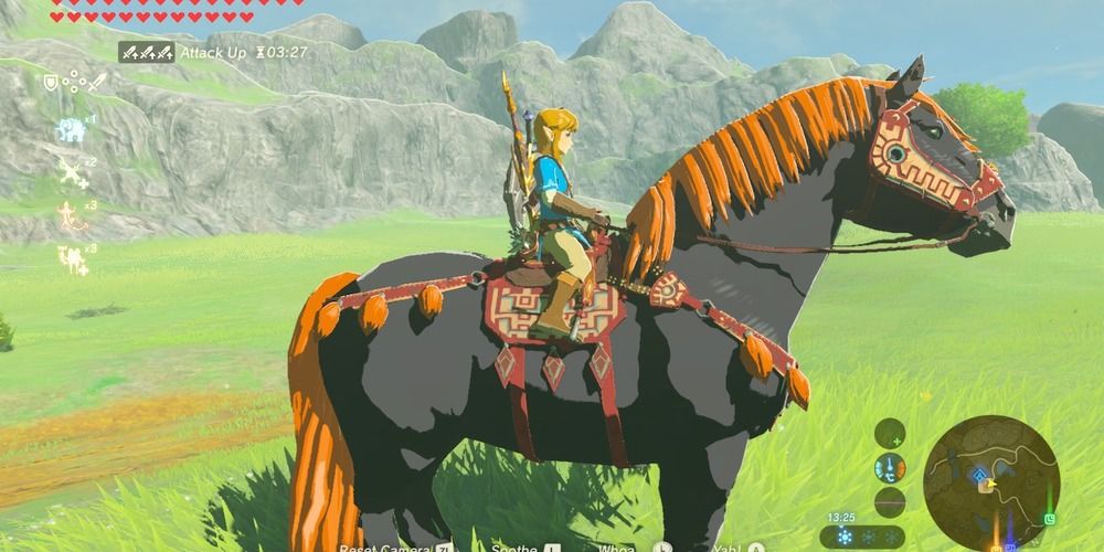 Giant Horse outside stables
