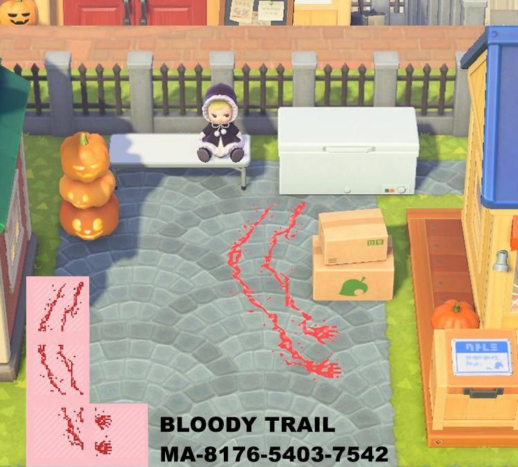 Bloody Trail Decal Animal Crossing