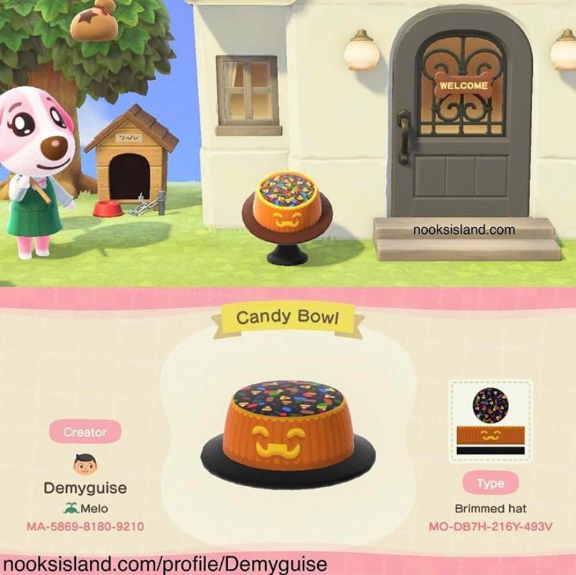 Candy Bowl Hat Animal Crossing