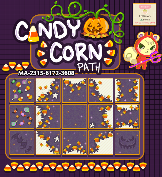 Candy Corn Path Animal Crossing