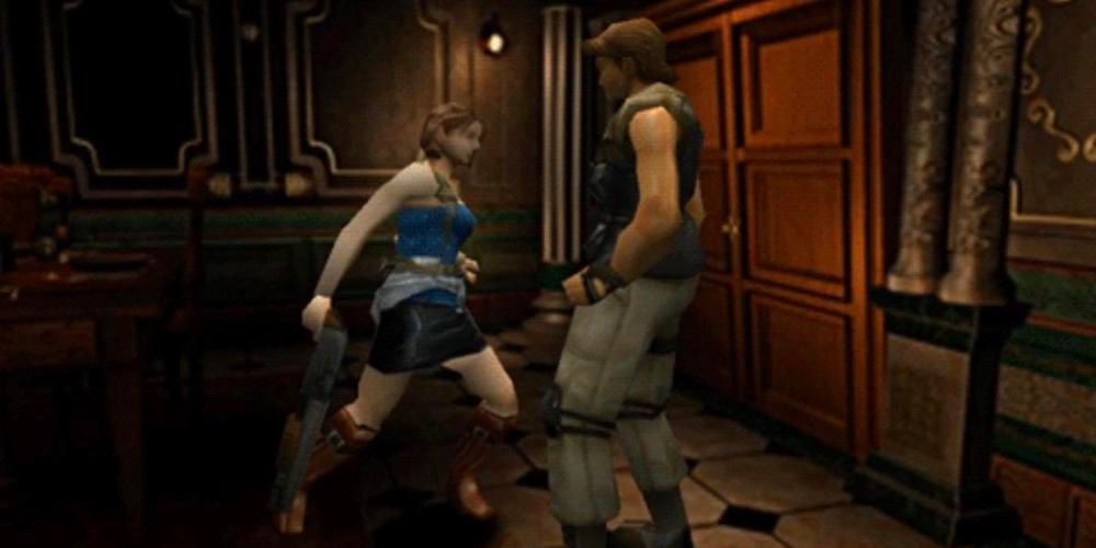 Carlos and Jill Resident Evil 3 PlayStation 1