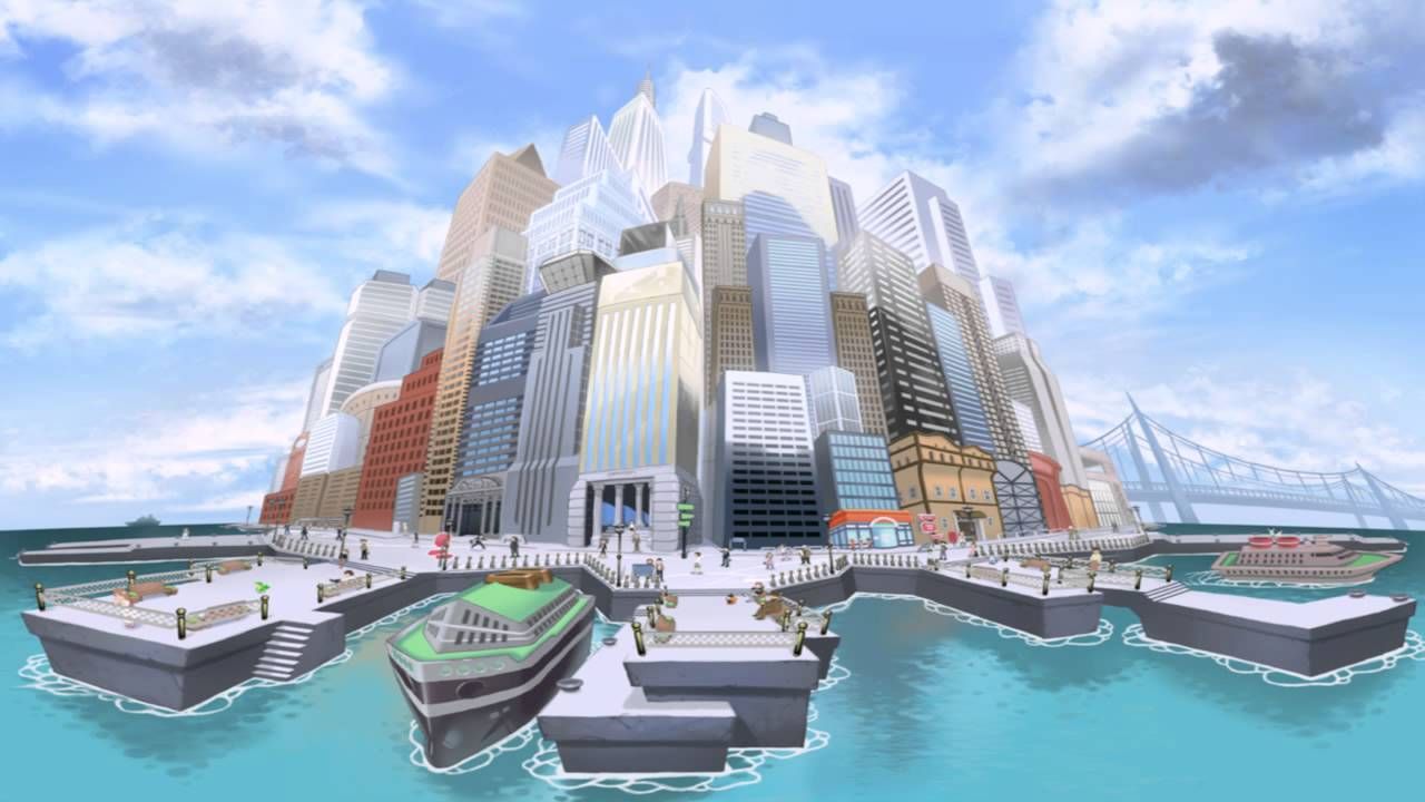 skyline of castelia city