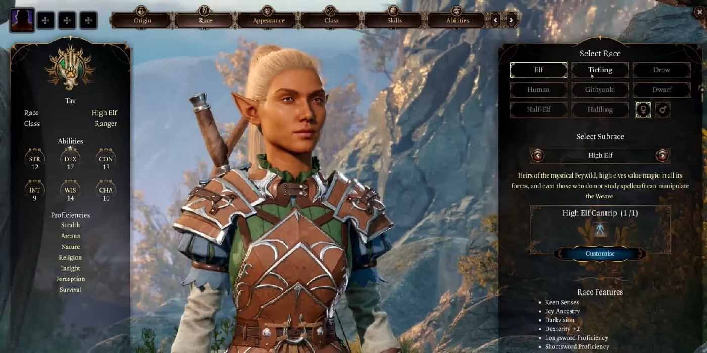 Baldur's Gate 3 Character Creation