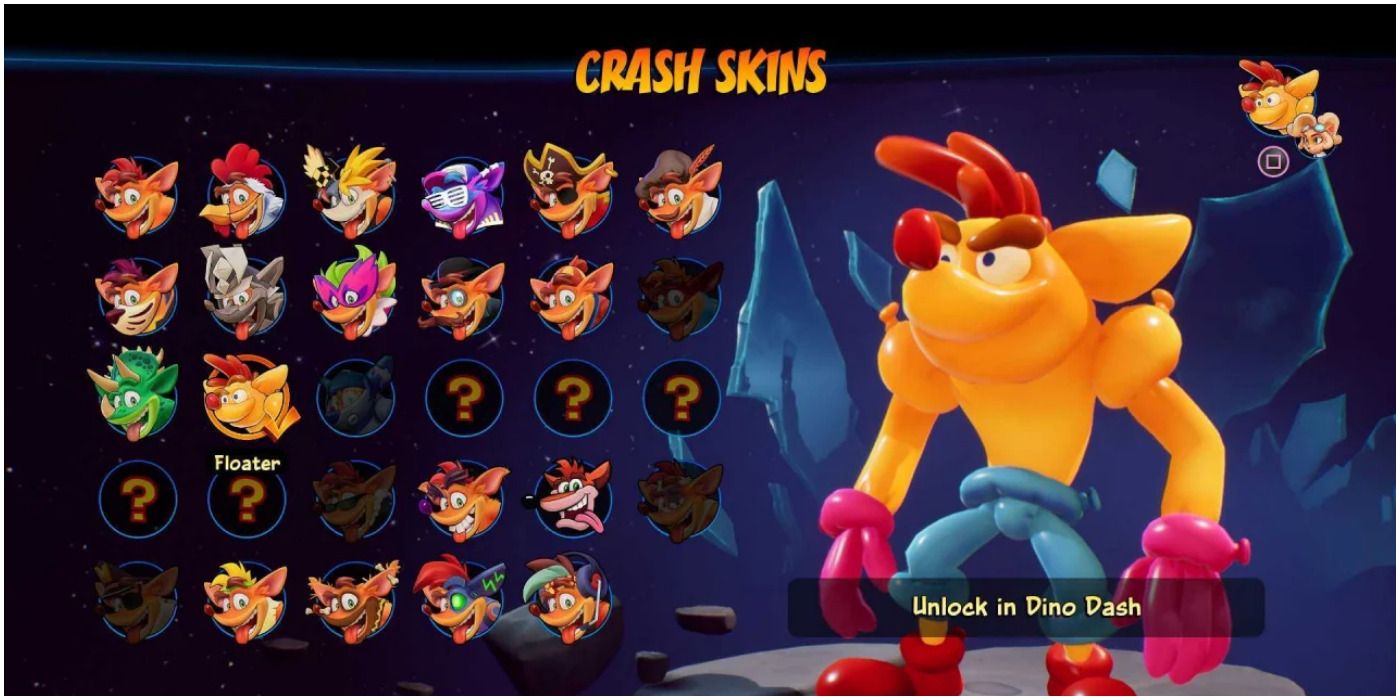 A costume for Crash in Crash Bandicoot 4