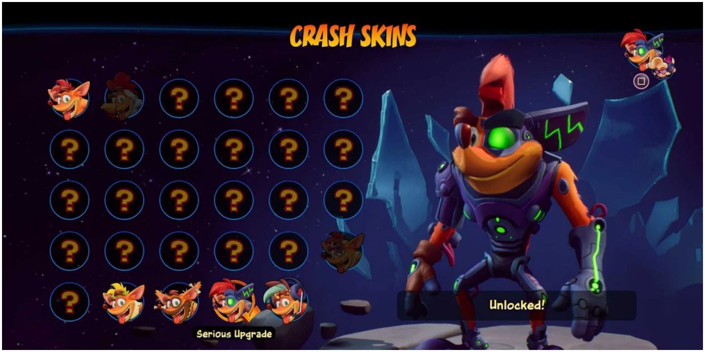 A costume for Crash in Crash Bandicoot 4