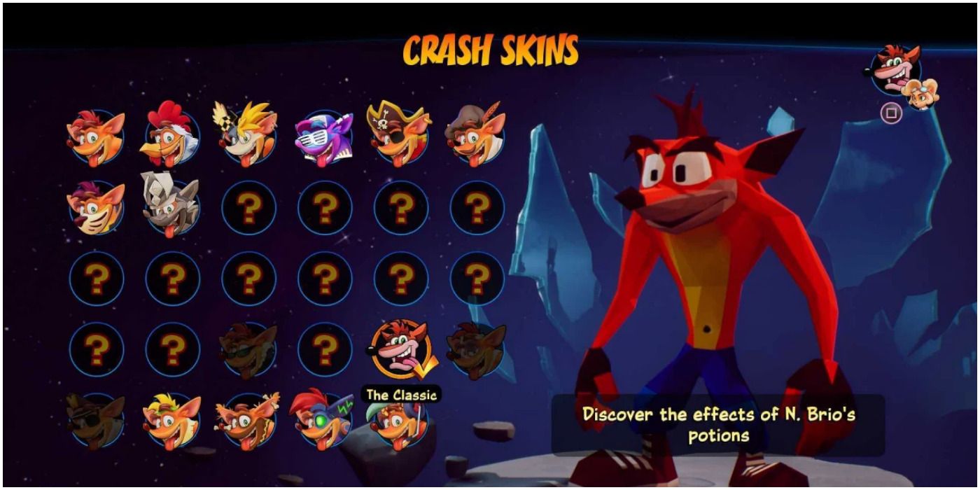 A costume for Crash in Crash Bandicoot 4