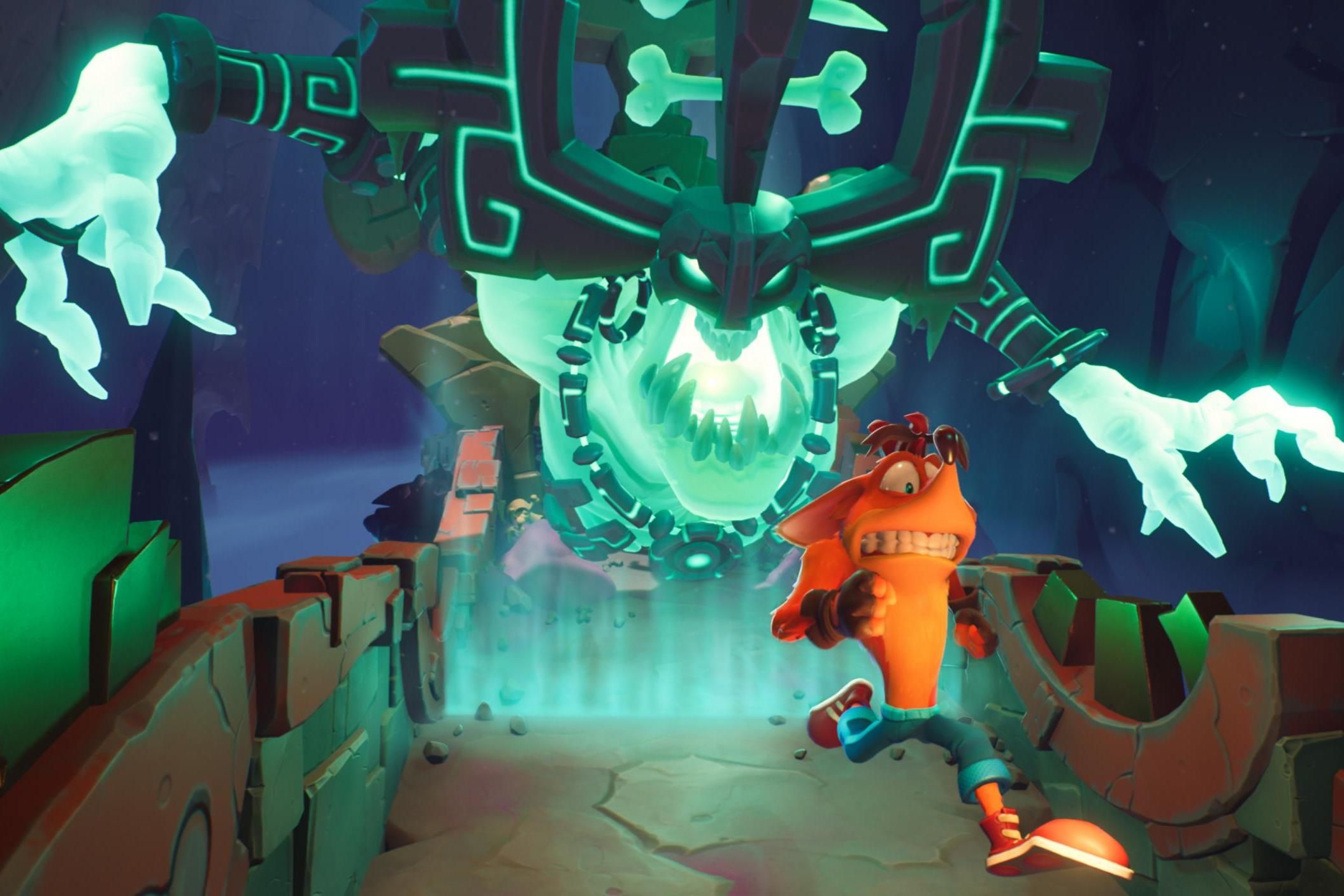 Glowing Giant Monster - Crash Bandicoot 4: It's About Time (Game)