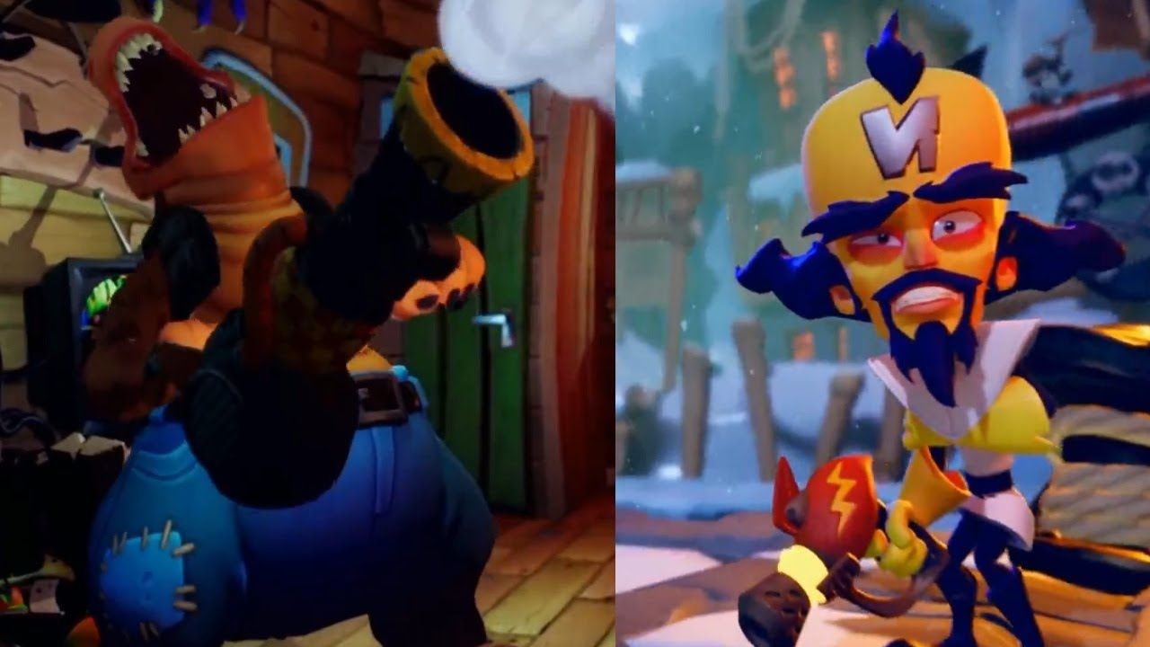 Dingodile and Cortex - Crash Bandicoot 4: It's About Time (Game)