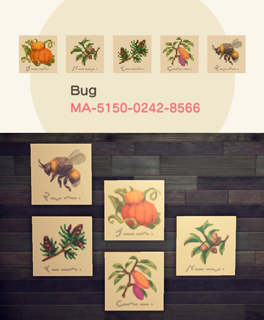 Animal Crossing Fall Picture Designs.