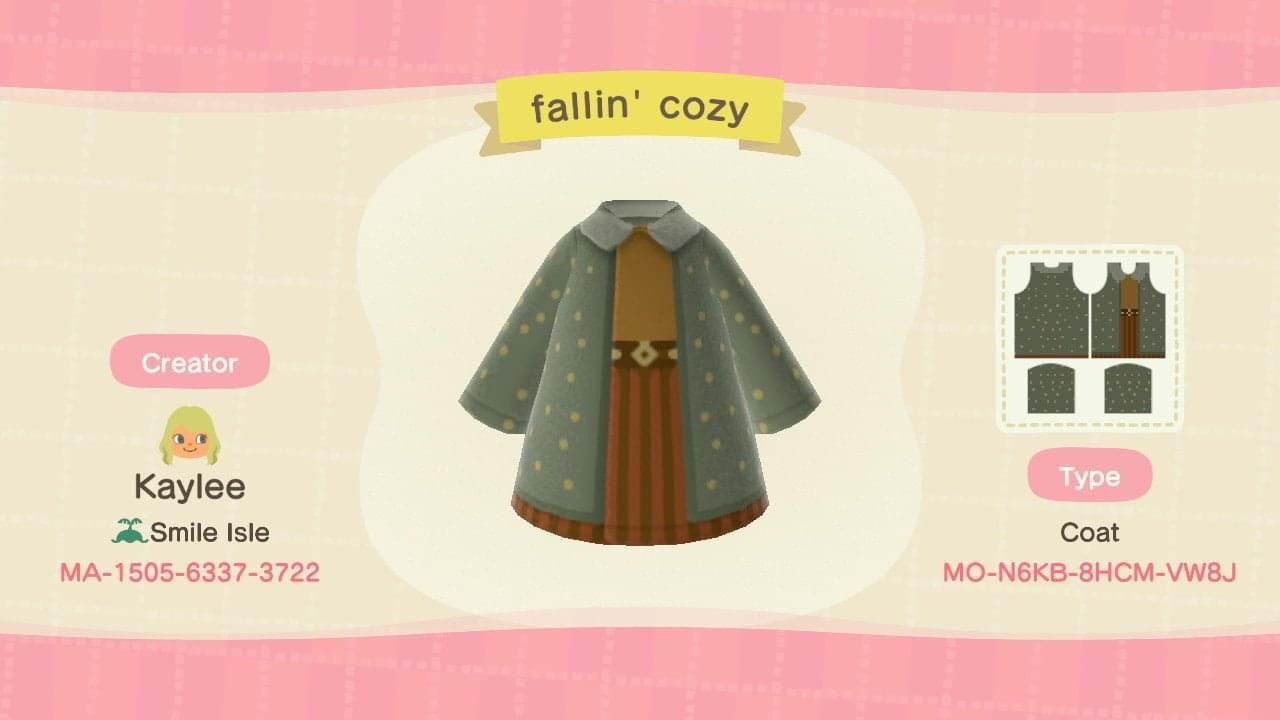Animal Crossing Fallin Cozy Design.